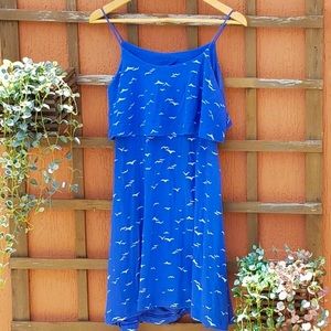 Open back Mini Blue Dress